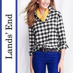 Lands' End | Classic Check Plaid Flannel Shirt